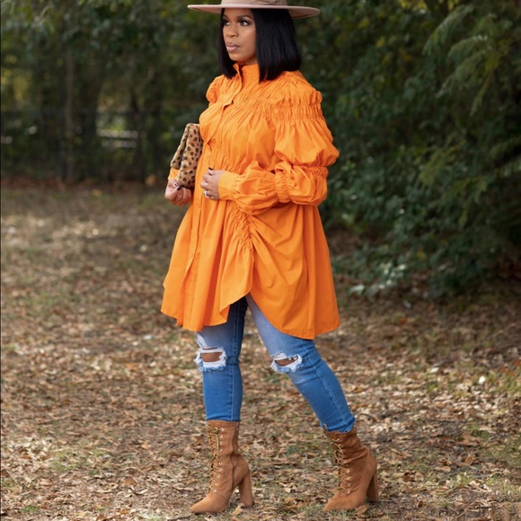 Orange tunic - Picture 3 of 9